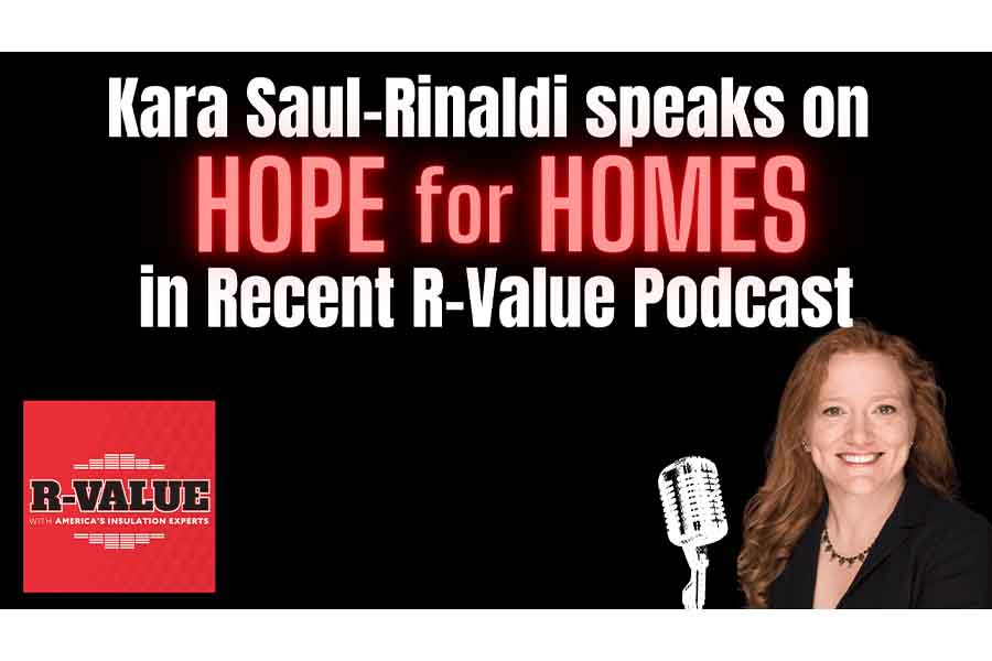 Kara Saul Rinaldi speaks on podcast about Hope for Homes