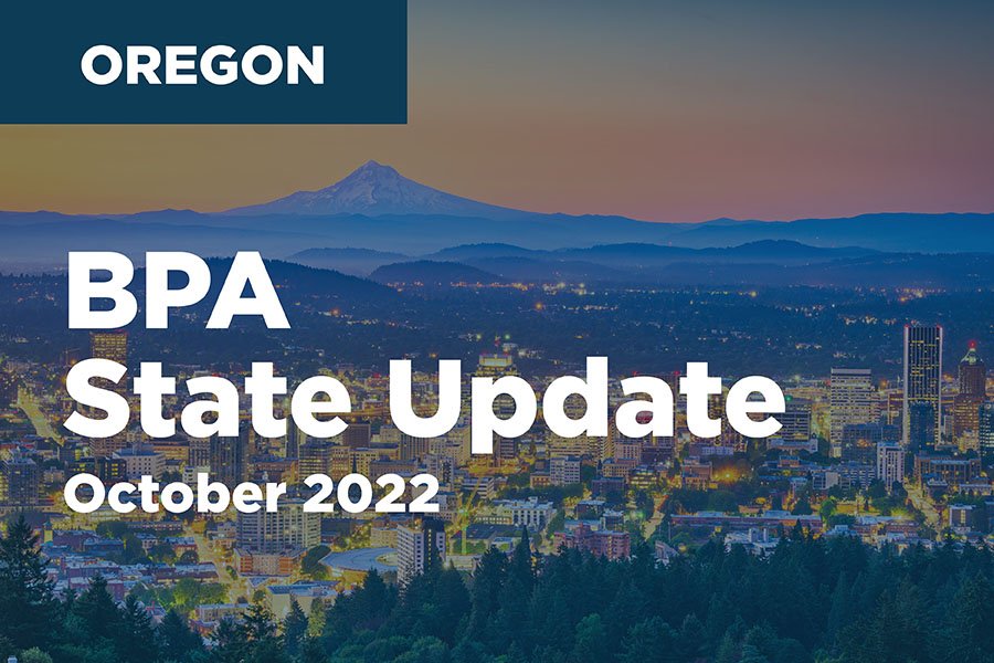 Oregon BPA State Update - October 2022