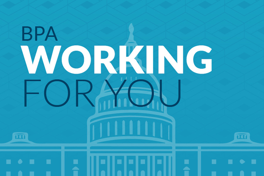 Graphic that features the words "BPA Working for you"