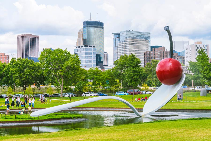 Minneapolis Spoon Cherry Sculpture