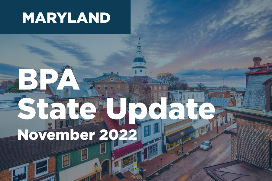 Maryland BPA State Update - November 2022