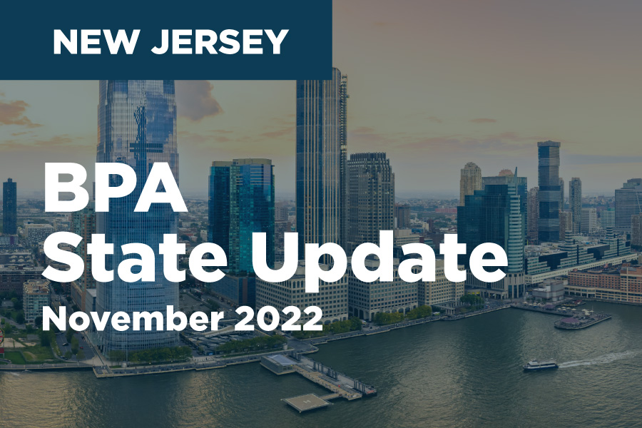 New Jersey BPA State Update - November 2022