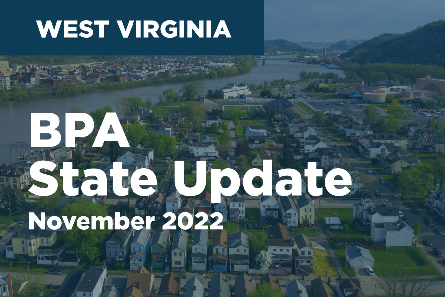 West Virginia BPA State Update - November 2022