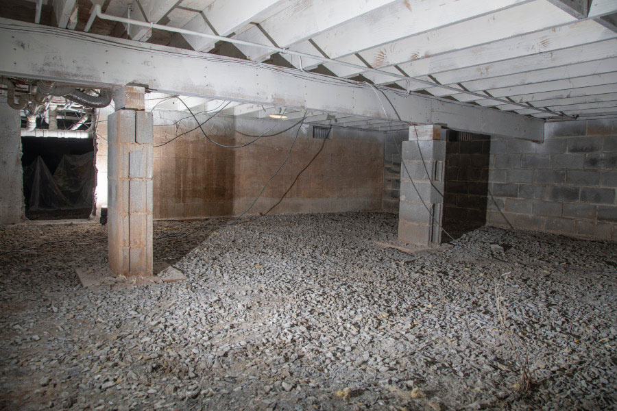Photo of a crawl space