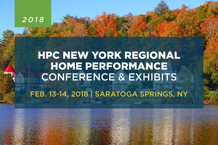A graphic for 2018 ACI New York Regional Home Performance Conference & Trade Show.