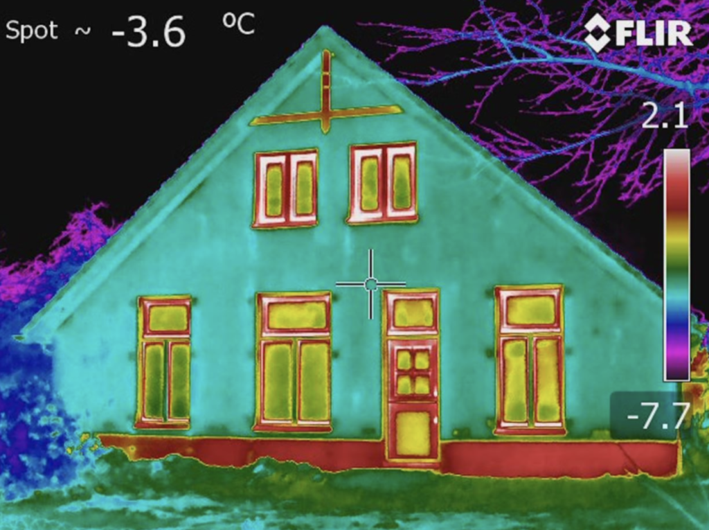 Thermo images of author's house