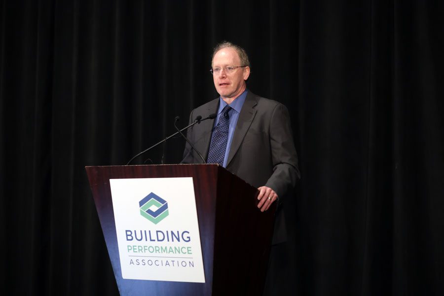 Speaker at general session for the building performance association national home performance conference
