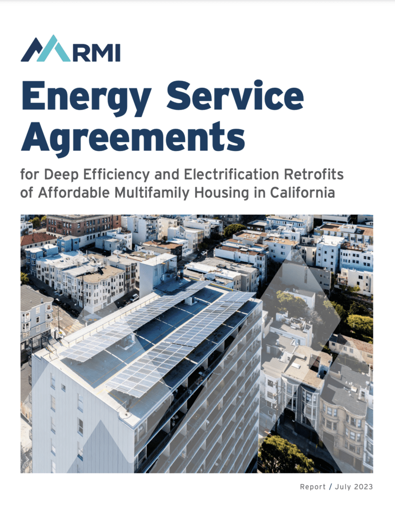 Cover for RMI's Energy Service Agreements report