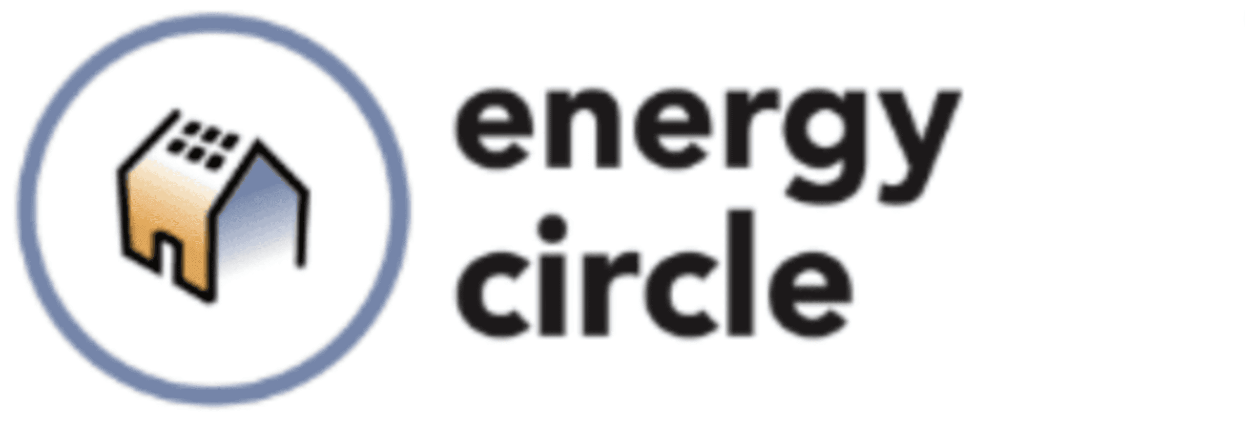 Energy Circle logo with illustration of home