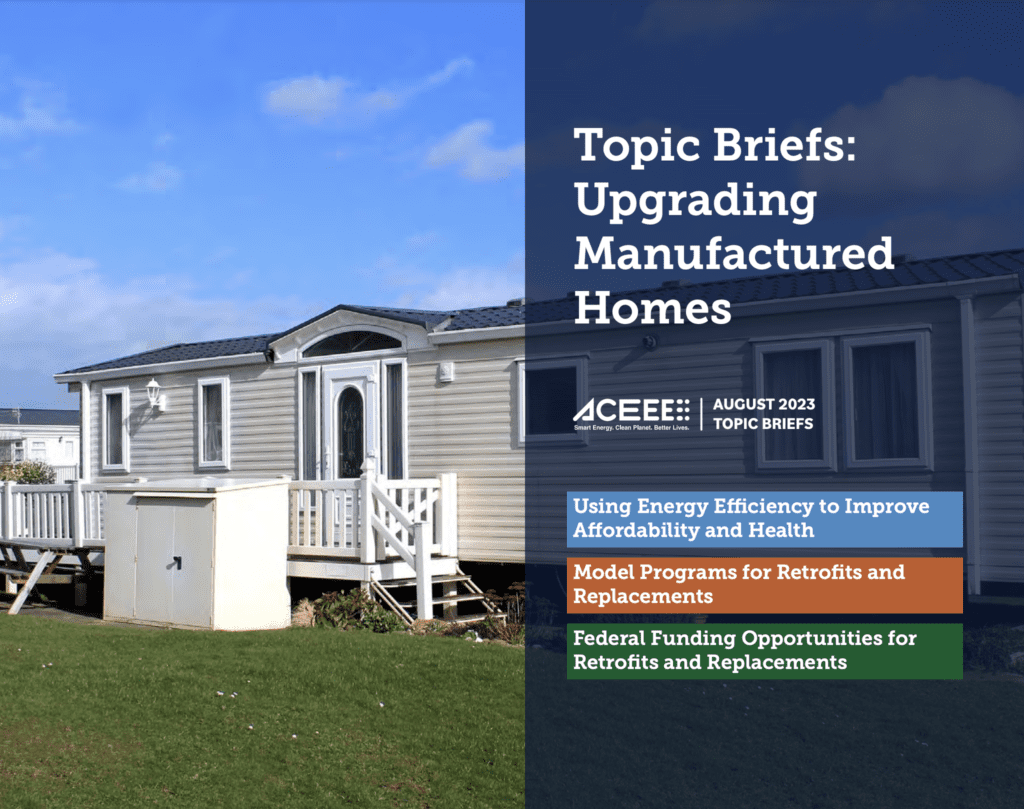Cover for Topic Briefs: Upgrading Manufactured Homes