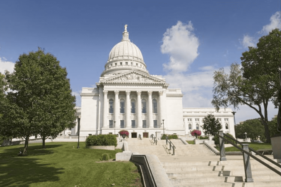 Wisconsin capitol building in Madison