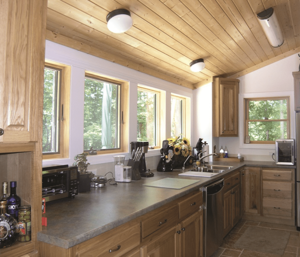 This sunny kitchen is in a Sun Plans, Inc. design. (Credit: D. Coleman)