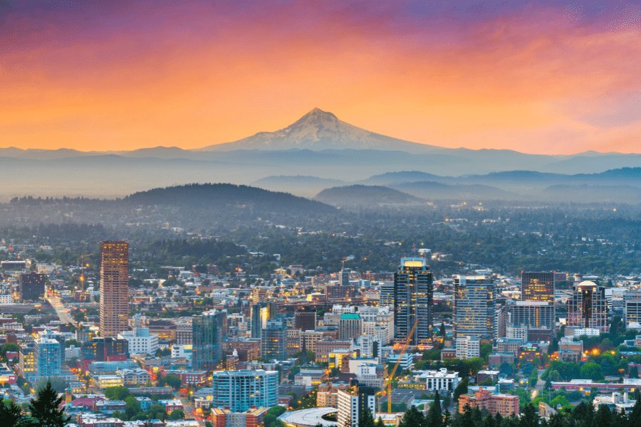 The Portland skyline