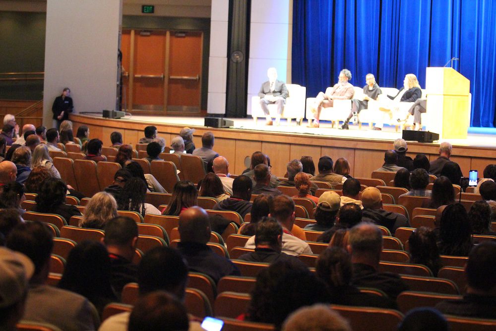 Photo of the opening session of NHPC'24. Members of the BPA Board of Directors are on stage.