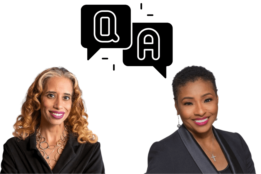 maria lewis and carla walker-miller with Q&A icon