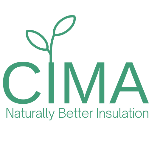CIMA logo with the tagline, "Naturally Better Insulation"
