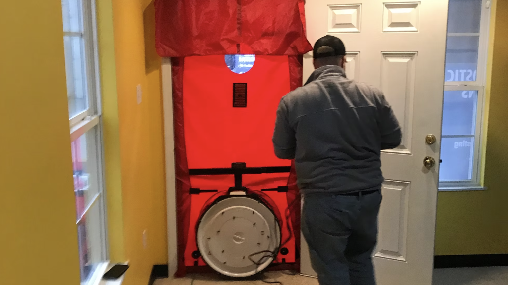 Blower door test