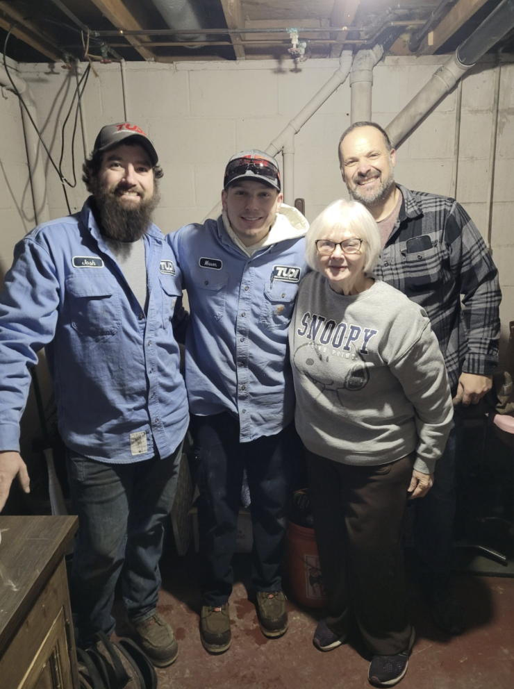 Installers with furnace recipient